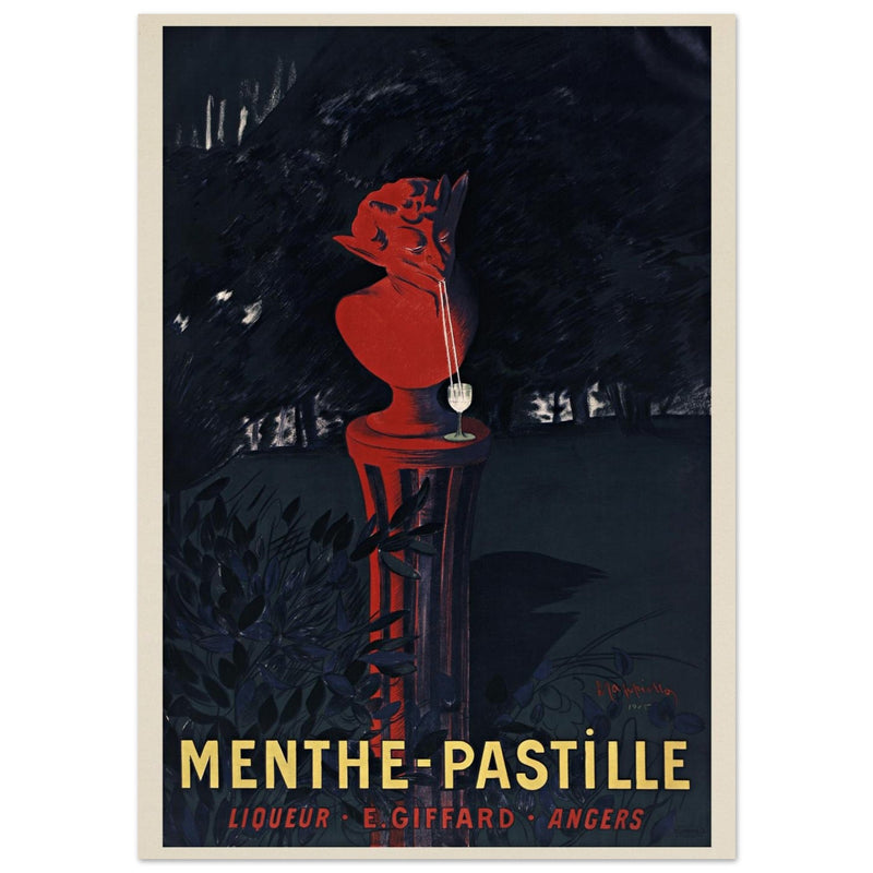 Menthe Pastille Liqueur advertising vintage poster by Leonetto Cappiello.