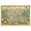 Ancient historic map of Saxony, Meissen, and Thuringia by Abraham Ortelius.