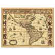 Old map of America. Americae Nova Tabula by Willem Blaeu