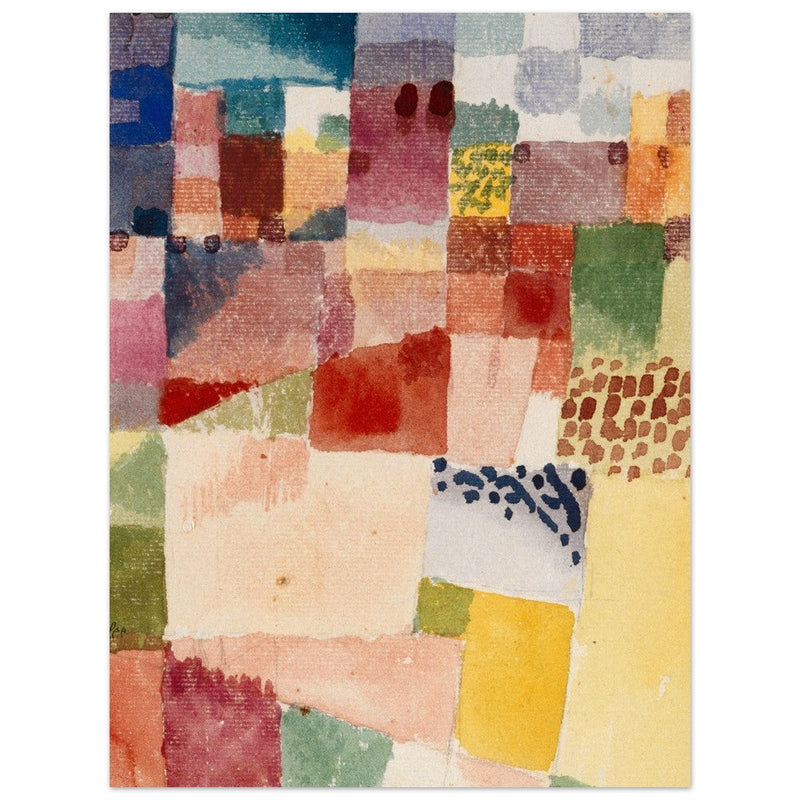 Paul Klee Motiv aus Hammamet abstract painting.