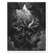 Gustave Dore Paradise Lost engraving . Satan and his fallen angels