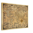 Pictorial old map of the world by Ernest Dudley