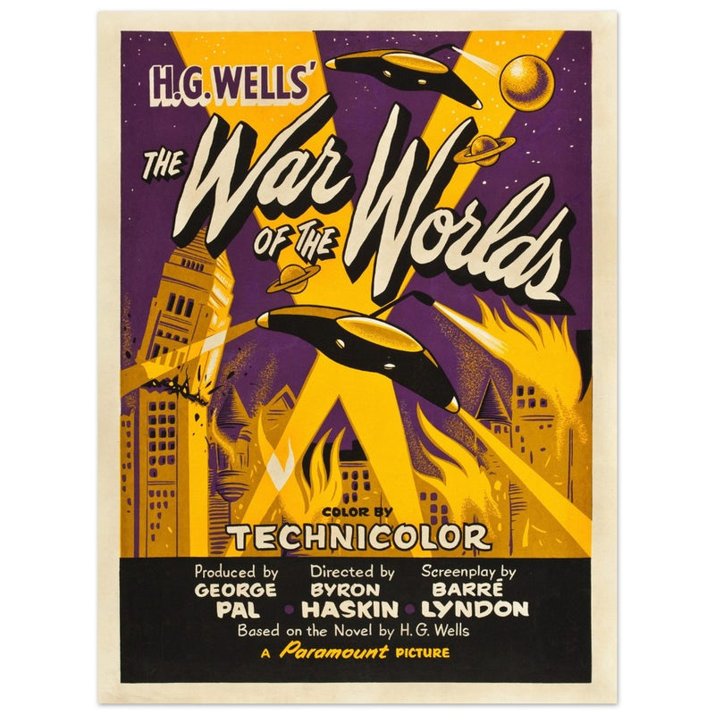 The War of the Worlds movie poster.