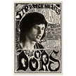 The Doors vintage concert poster. Performance in Los Angeles at the Shrine Exposition Hall 1967.