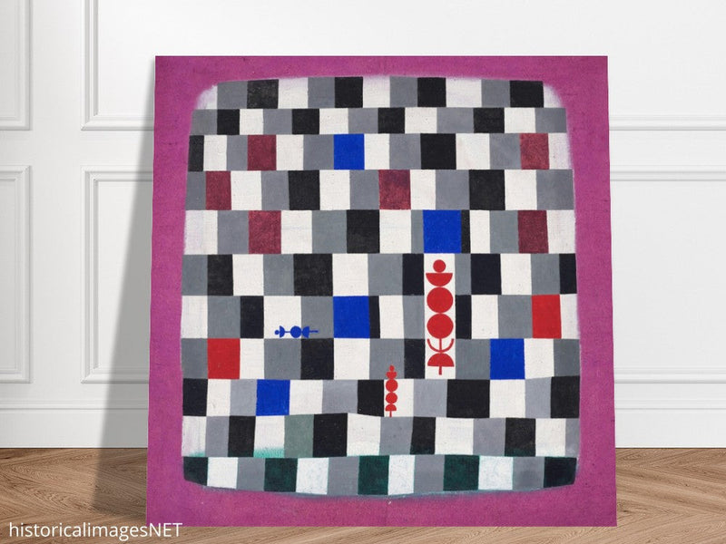 Paul Klee Super chess abstract painting.