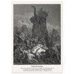 Gustave Dore The Bible engraving print . Death of Eleazar illustration .
