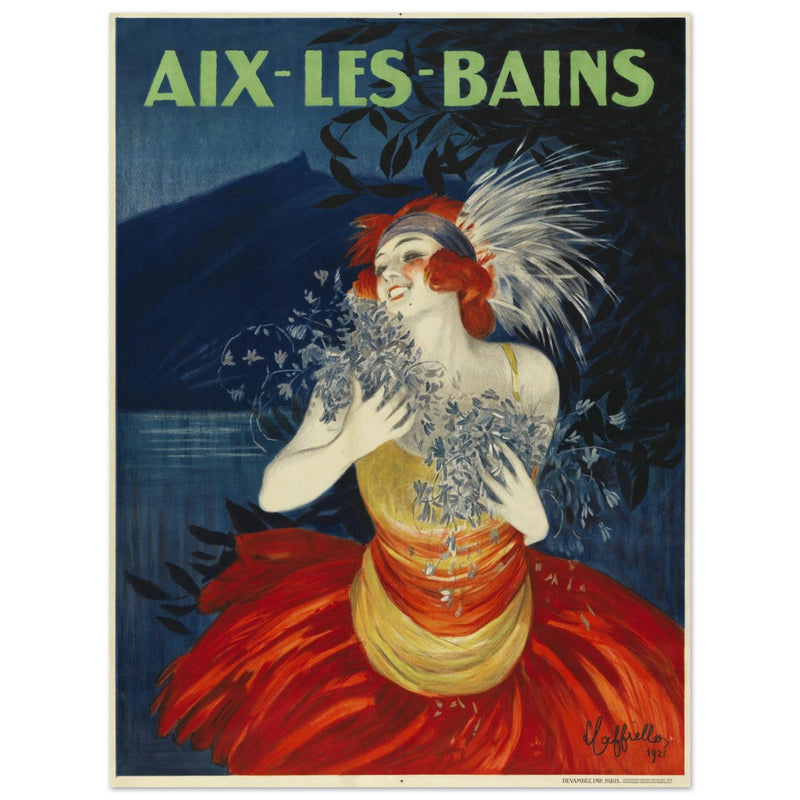 Aix Les Bains advertising vintage poster created by Leonetto Cappiello.