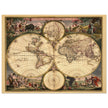 1682 Ancient double hemisphere world map by Frederick de Wit . Nova Orbis Tabula .