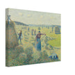 La Recolte des Foins  Eragny. The haymaking Eragny by Camille Pissarro 1887.