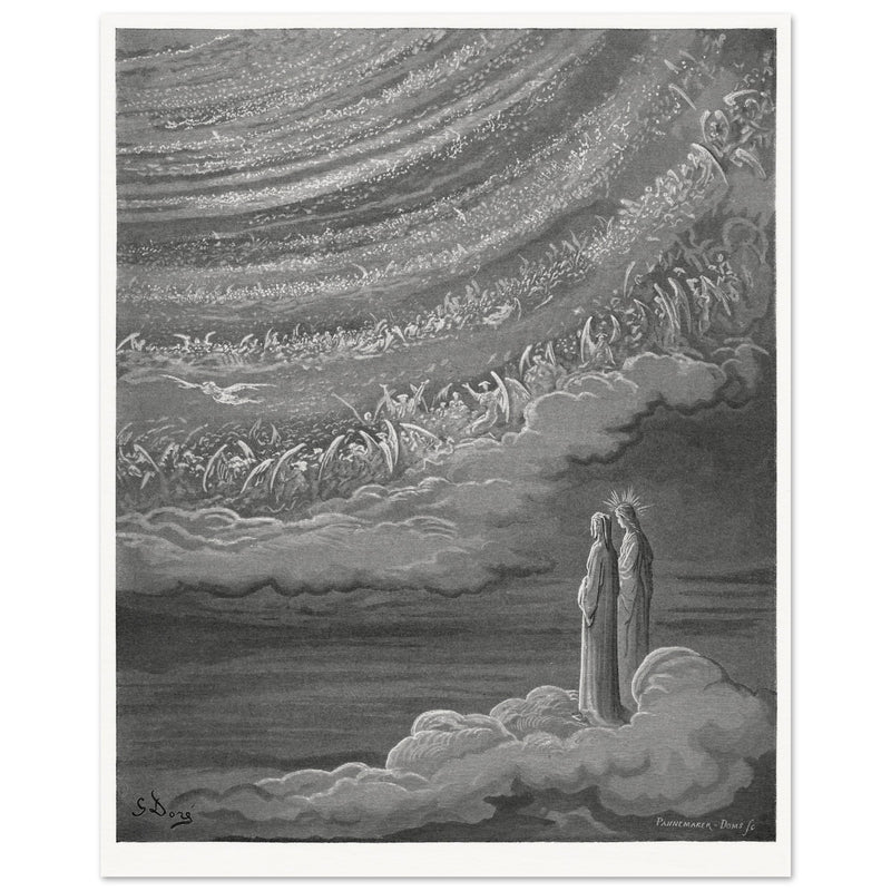Gustave Dore illustration for The Divine Comedy by Dante Alighieri.  Paradise.
