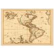 America ancient map. Novissima et accuratissima totius Americae descriptio by Nicolaes Visscher
