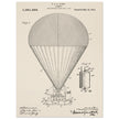 Airship patent drawing by T S C lowe Air balloon illustration