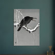 Crow on snowy tree branch by Ohara Koson, ,