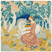 The Maid and the Unicorn painting by Edmund Dulac