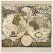 Ancient world map poster 17th century Nova Totius Terrarum Orbis Tabula by Frederik de Wit