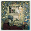 John Bauer vintage illustration print . From the fairy tale The Magician's Cape.