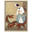 George Wolfe Plank fashion magazine cover 1923. Woman with dragon.