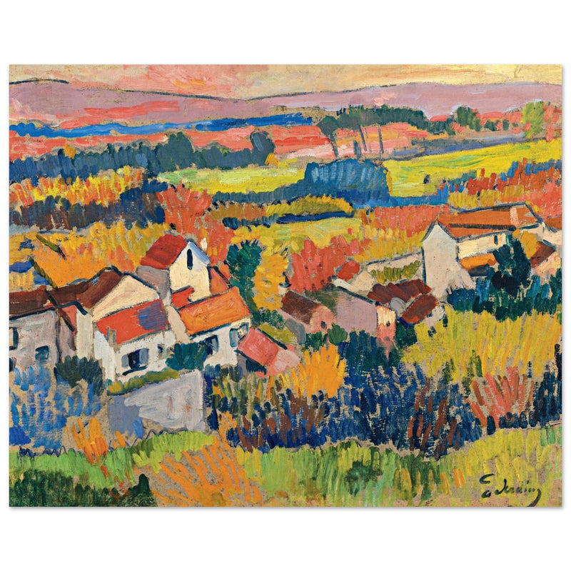 Andre Derain Painting Landscape in the surroundings of Chatou (Paysage aux environs de Chatou)