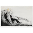 Louis Icart Coursing II - Young Woman with Greyhounds