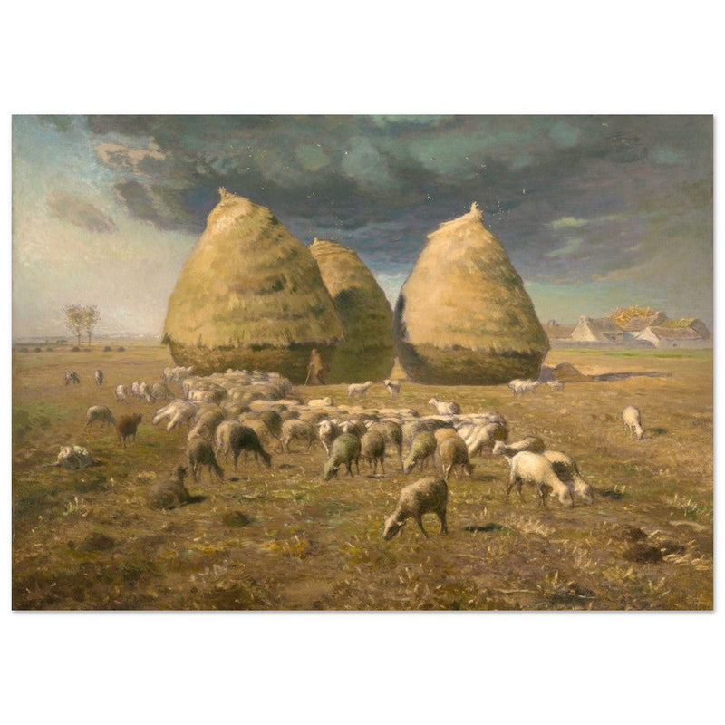 Haystacks Autumn by Jean François Millet.