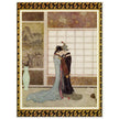 Edmund Dulac and one of his illustration for Princess Badura fairy tale.