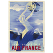 Air France vintage historic advertising poster.