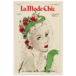 La Mode Chic old vintage fashion magazine cover from the 40s. 1947.