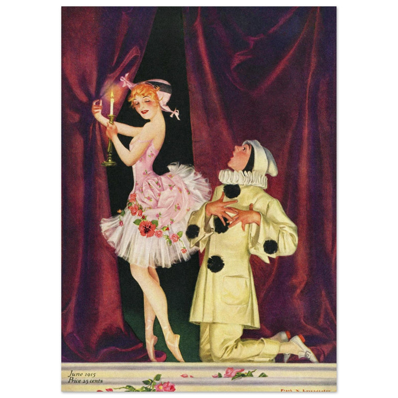 Frank Xavier Leyendecker vintage illustration for famous magazine cover.