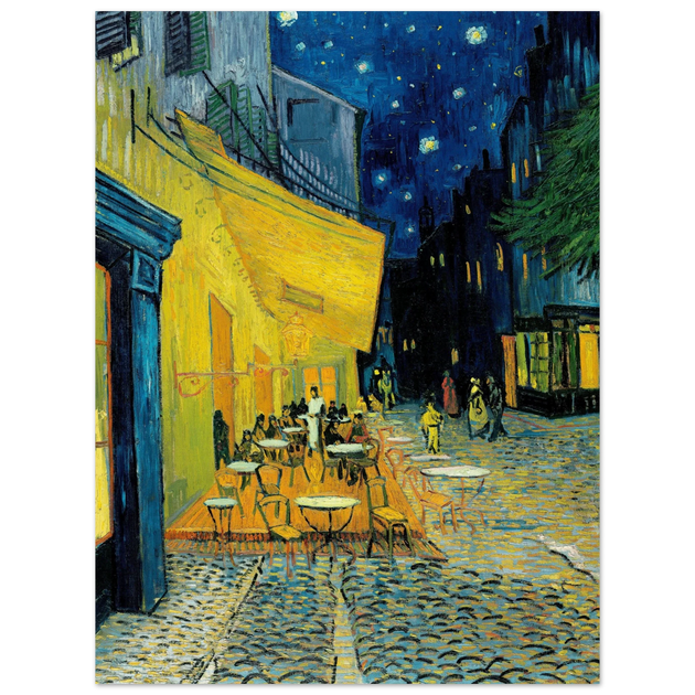 Terrace of a café at night Place du Forum by Vincent Van Gogh