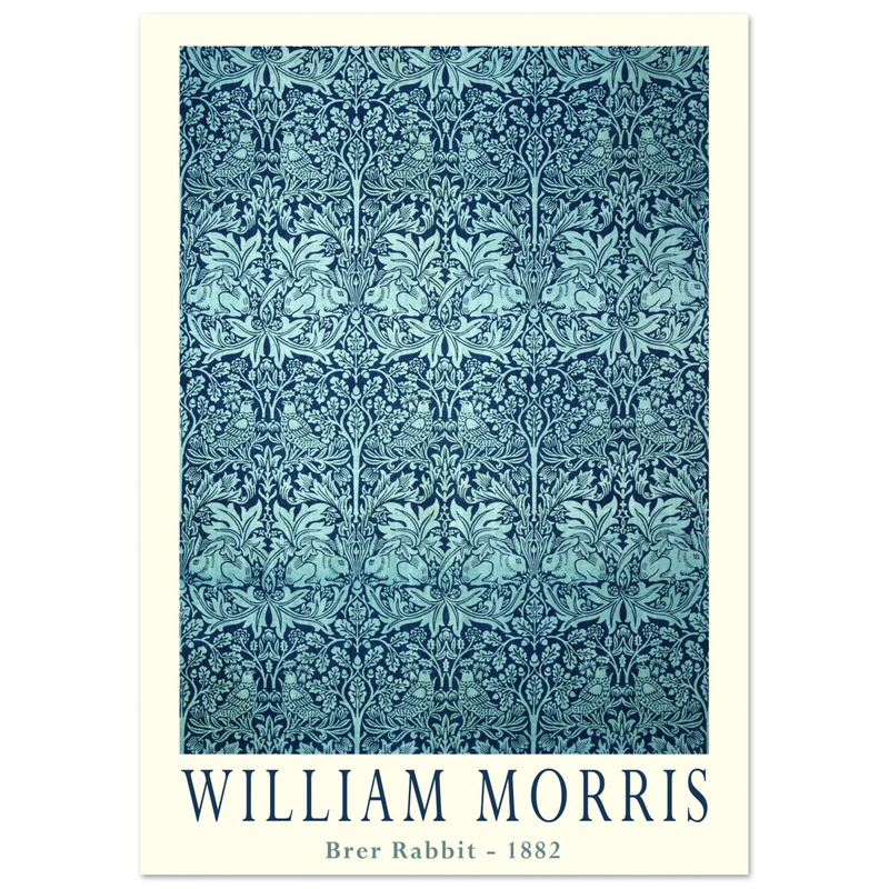 William Morris Brer Rabbit wallpaper vintage design.