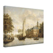 Jacobus Storck Nijenrode Castle on the Vecht near Breukelen. Antique old marine painting.  artwork