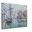 Paul Signac Quimper Quai de l'Odet, Quimper Odet Embankment painting
