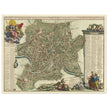 Antique city map of Rome in Italy XVIII Century by Johan Baptiste Homann.