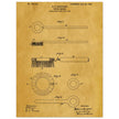 Toothbrush patent illustration by H E Sandiford.