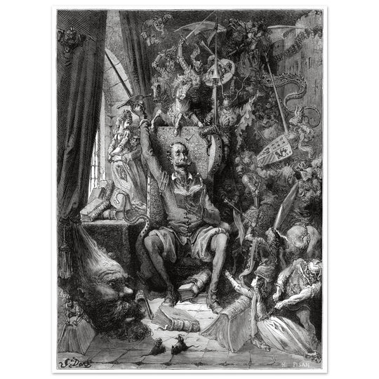 Don Quixote illustration by Gustave Dore. A world of disorderly notions Chapter one.