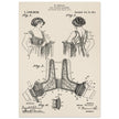 Bust reducer brassiere vintage patent by M Perillat