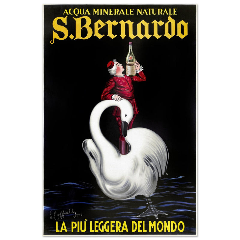 San Bernardo water italian vintage advertising print. Poster by Leonetto Cappiello 1953