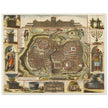 Jerusalem ancient map XVII Century by Daniel Stoopendael.