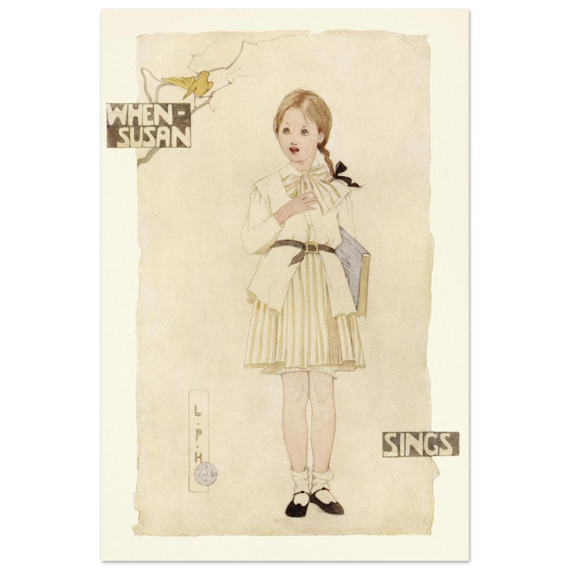 When Susan sings illustration by Lilian Price Hacker