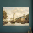 Jacobus Storck Nijenrode Castle on the Vecht near Breukelen. Antique old marine painting.  artwork