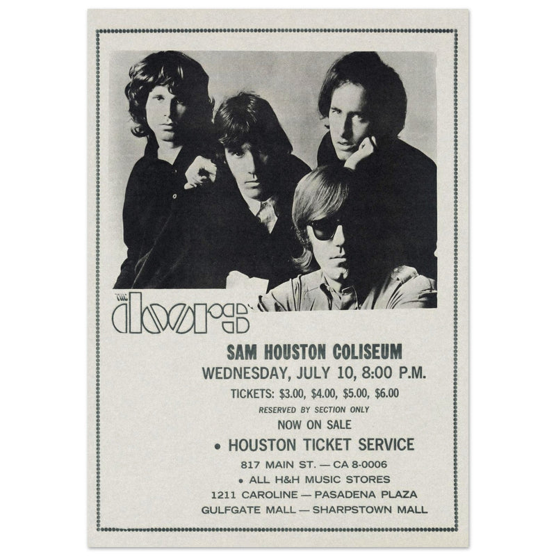 The Doors concert at the Sam Houston Coliseum in 1968.