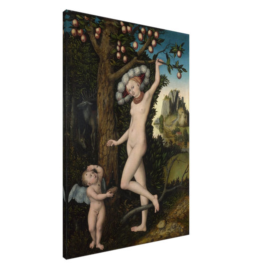 Canvas Cupid complaining to Venus by Lucas Cranach the Elder 1525.
