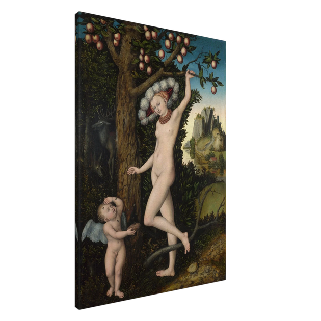 Canvas Cupid complaining to Venus by Lucas Cranach the Elder 1525.