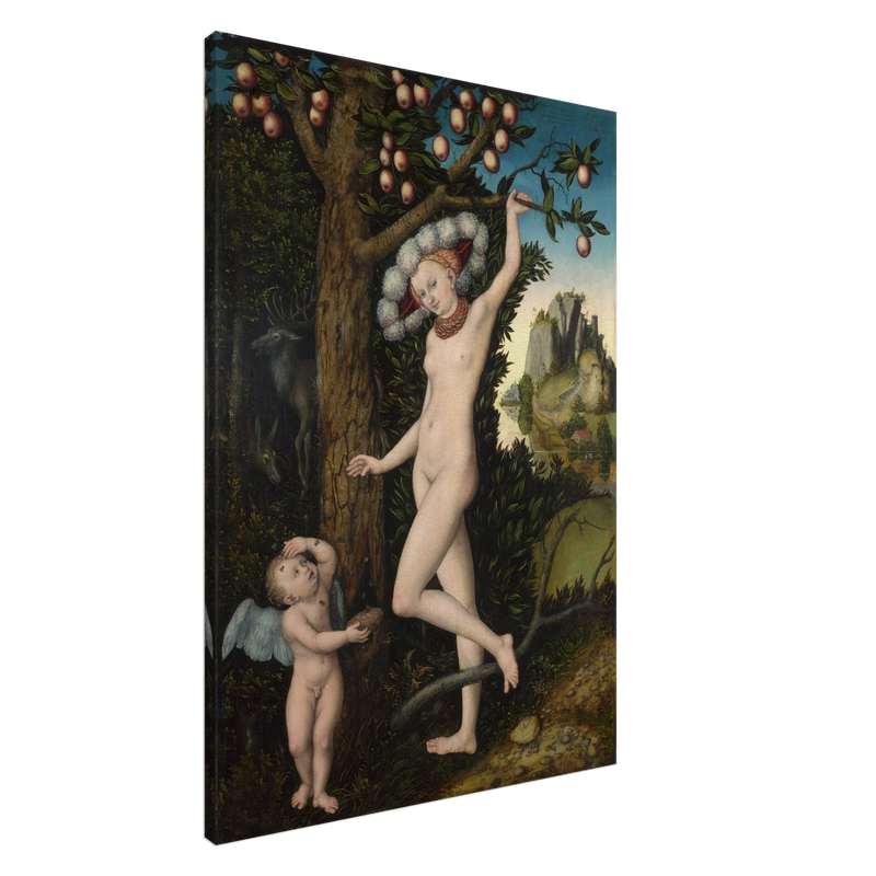Canvas Cupid complaining to Venus by Lucas Cranach the Elder 1525.