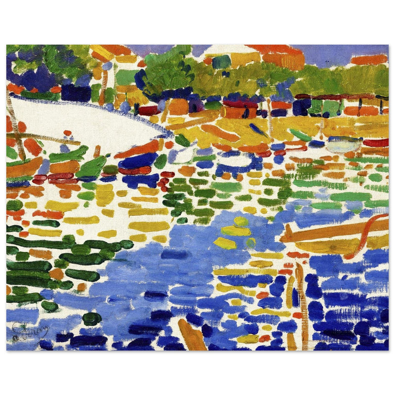 Andre Derain Boats moored at L'Estaque painting.