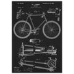 Vintage bicycle patent 1899 by M. C Johnson.