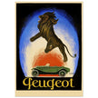 Peugot vintage advertising by Leonetto Cappiello 1925 poster .