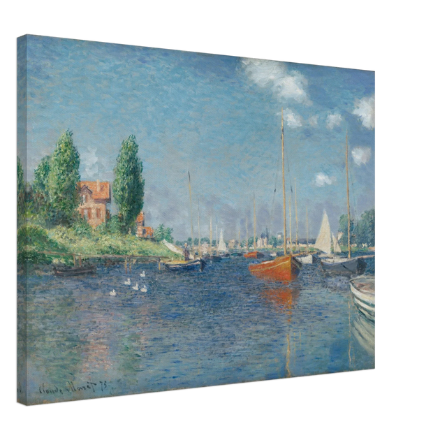 Red Boats Argenteuil by Claude Monet