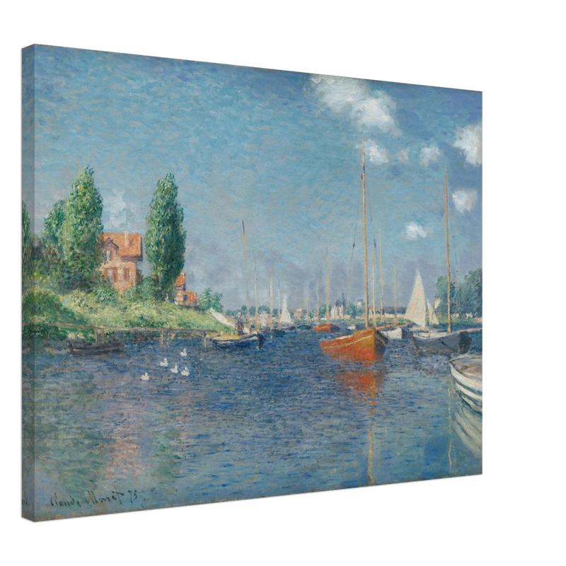 Red Boats Argenteuil by Claude Monet