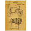Motor Vehicle patent drawing by James Frank Duryea.